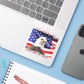 Wie ein Adler, Patriotic Vinyl Sticker (Laptop mit iPhone)