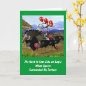 Wie ein Adler zum Geburtstag Karte (Gelbe Blume)