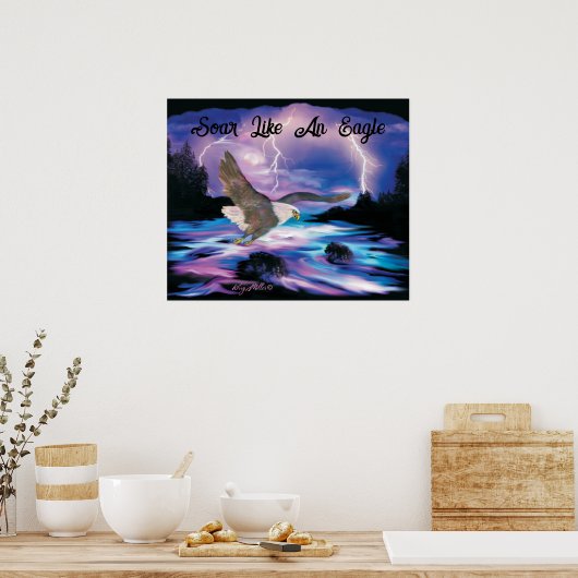 Wie ein Adlerhorst Poster (Küche)