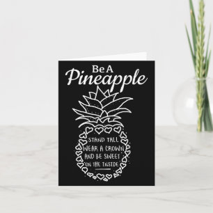 Wie ein Ananas Spaß Zitat Grafik Karte