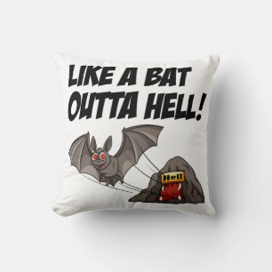 Wie ein Bat Outta Hell Kissen