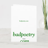 Wie ein Baum - die Geburtstagskarte Karte (Rückseite)