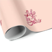 Wie ein beliebtes Boss-Zitat Acryl Paint Pink Red Geschenkpapier (Rolleneckpunkt)