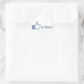 Wie ein Boss Aufkleber (Tasche)