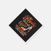 Wie ein Boss der 60. Geburtstag Serviette (Ecke)