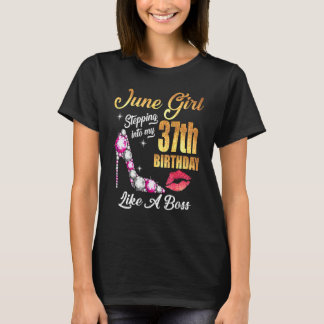Wie ein Boss für 37 in meinen 37. Geburtstag eintr T-Shirt