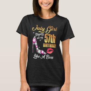 Wie ein Boss für 57 in meinen 57. Geburtstag eintr T-Shirt