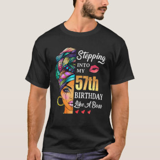 Wie ein Boss für 57 in meinen 57. Geburtstag eintr T-Shirt