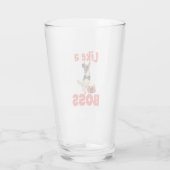 Wie ein Boss German Shepherd Glas (Rückseite)