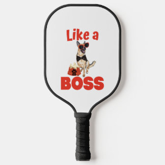Wie ein Boss German Shepherd Pickleball Schläger