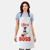 Wie ein Boss German Shepherd Schürze (Getragen)