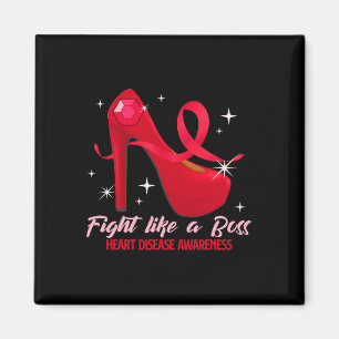 Wie ein Boss Heart Health Heart Disease Awareness Magnet