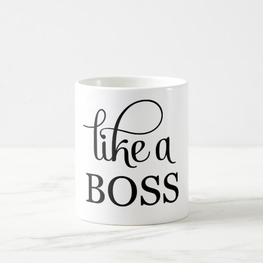 Wie ein Boss Kaffeetasse (Mittel)