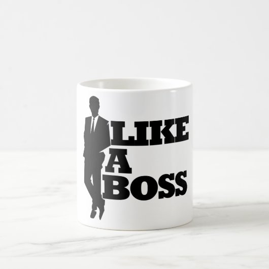 Wie ein Boss Kaffeetasse (Mittel)