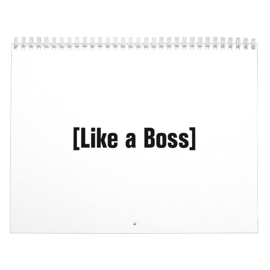 Wie ein Boss Kalender (Titelbild)