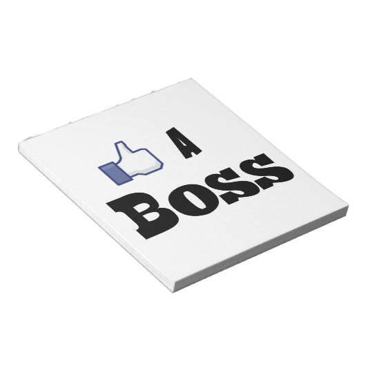Wie ein Boss Notizblock (angewinkelt)