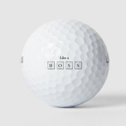 Wie ein Boss Periodic Elements Golf Ball (Vorderseite)
