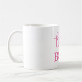 Wie ein Boss Pink Kaffeetasse (Links)