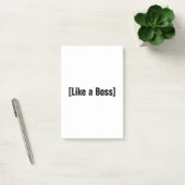 Wie ein Boss Post-it Klebezettel (Büro)