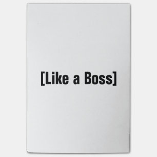 Wie ein Boss Post-it Klebezettel