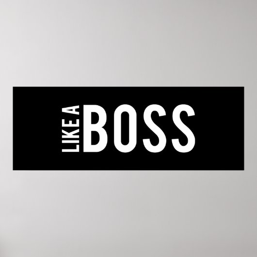 WIE EIN BOSS POSTER (Vorne)