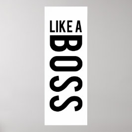 WIE EIN BOSS POSTER