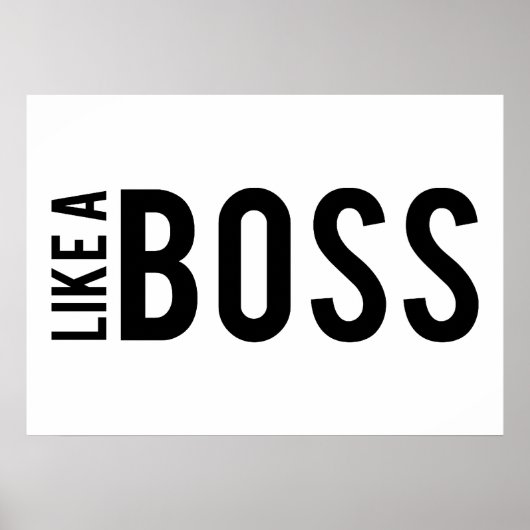 WIE EIN BOSS POSTER (Vorne)