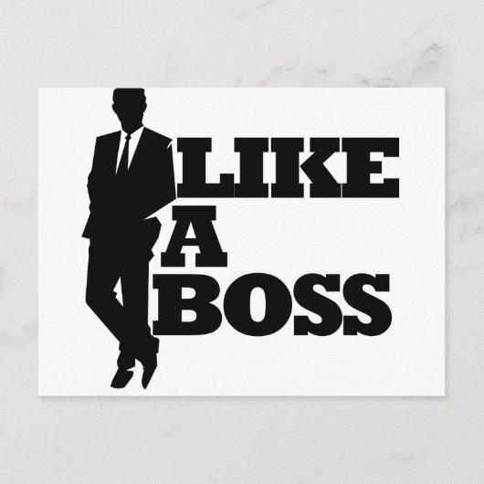 Wie ein Boss Postkarte (Vorderseite)