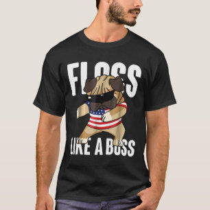 Wie ein Boss-Shirt ein lustiger Mops, der den Hund T-Shirt
