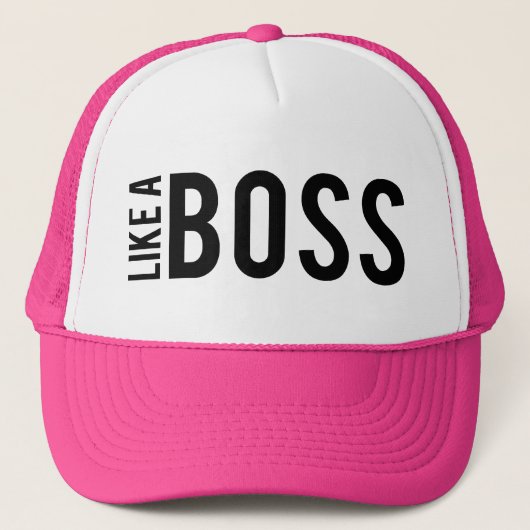 WIE EIN BOSS TRUCKERKAPPE (Vorderseite)