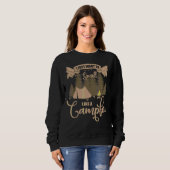 Wie ein Campfire-Camping Grafikdesign Sweatshirt (Vorne ganz)