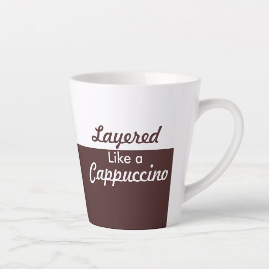 Wie ein Cappuccino Milchtasse (Rechts)