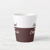 Wie ein Cappuccino Milchtasse (Vorderseite)