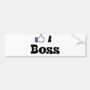 Wie ein Chef Autoaufkleber