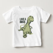 Wie ein Chef-Dinosaurier Baby T-shirt (Vorderseite)