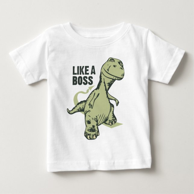 Wie ein Chef-Dinosaurier Baby T-shirt (Vorderseite)