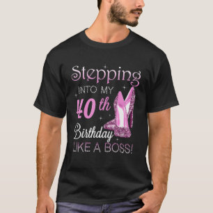 Wie ein Chef Funny F in meinen 40. Geburtstag eint T-Shirt