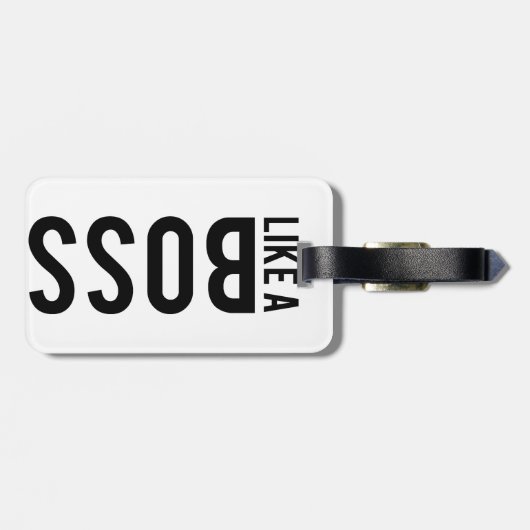 WIE ein CHEF Gepäckanhänger (Rückseite horizontal)