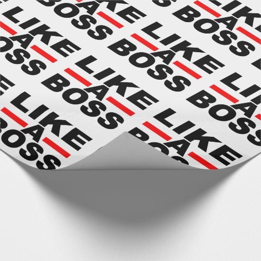 Wie ein Chef Geschenkpapier (Ecke)
