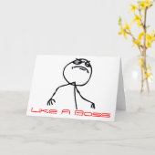 Wie ein Chef Karte (Gelbe Blume)