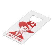 "WIE EIN CHEF" Kreditkarten-Flaschen-Öffner für Geldbeutel Flaschenöffner (Vorderseite Schrägansicht)