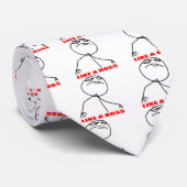 Wie ein Chef-Mem Gesicht Krawatte (Gerollt)