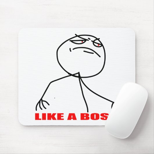 Wie ein Chef-Mem-Gesicht Mousepad (Mit Mouse)