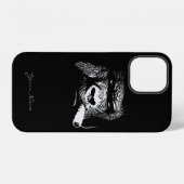 Wie ein Chef-rauchender Gorilla-individueller Name iPhone Hülle (Rückseite (Horizontal))