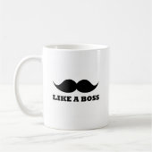 WIE EIN CHEF Schnurrbartentwurf Kaffeetasse (Links)