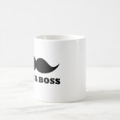WIE EIN CHEF Schnurrbartentwurf Kaffeetasse (Mittel)