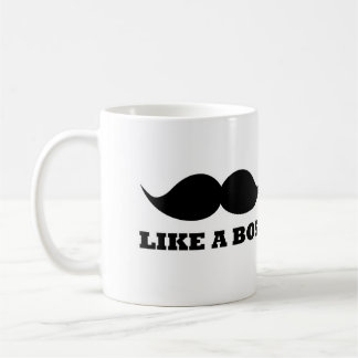 WIE EIN CHEF Schnurrbartentwurf Kaffeetasse