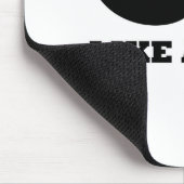 WIE EIN CHEF Schnurrbartentwurf Mousepad (Ecke)