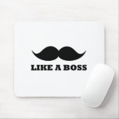WIE EIN CHEF Schnurrbartentwurf Mousepad (Mit Mouse)