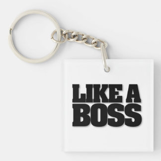 WIE EIN CHEF Schnurrbartschlüsselring Schlüsselanhänger